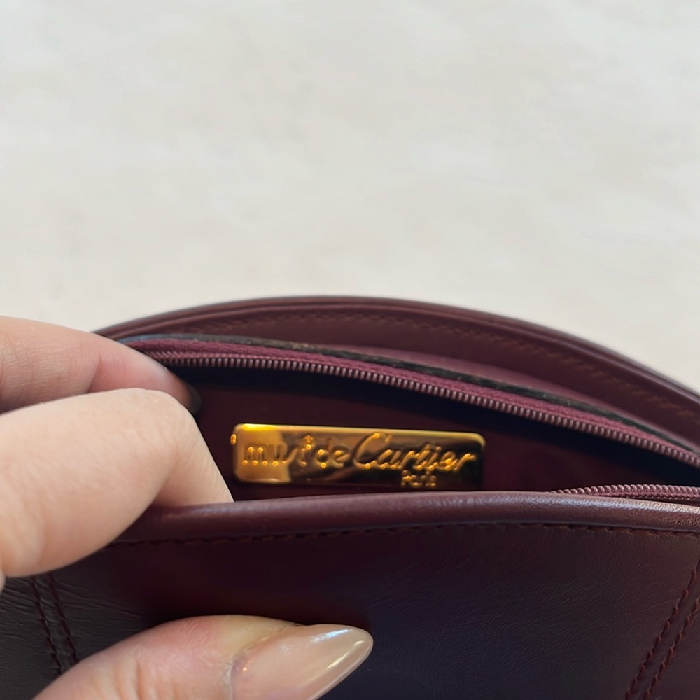 Cartier Must De Cartier small zip pouch EUC - Picture 4 of 10